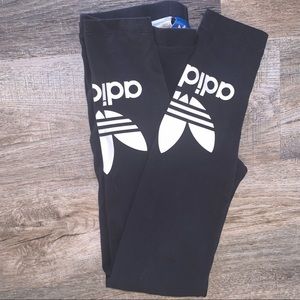 Small Black Adidas Leggings